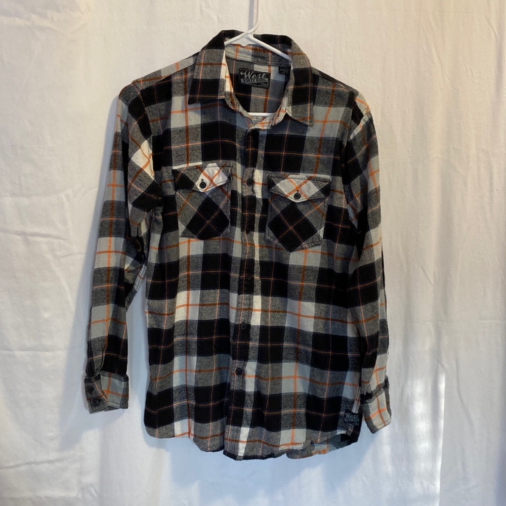 West 49 Long Sleeve Flannel Shirt - Size L